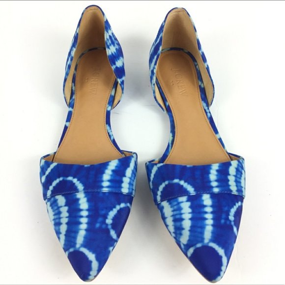 J. Crew Shoes - 🍁J.Crew Tie-Dye D'orsay Flats Pointed Toe